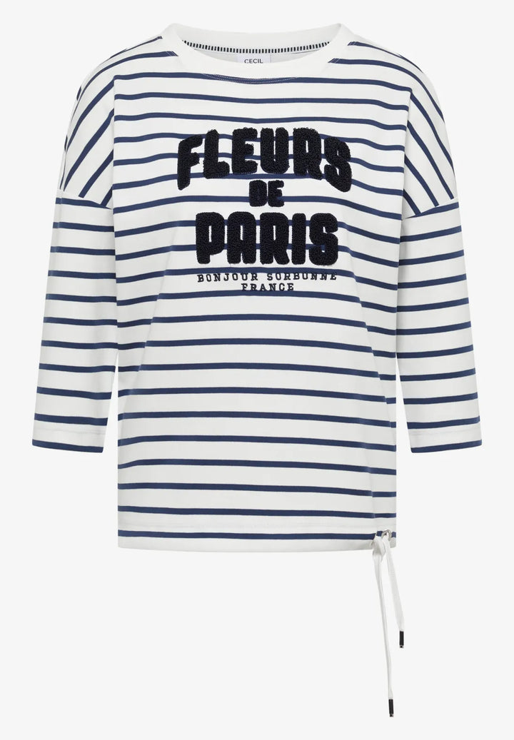 Cecil striped top In universal Blue