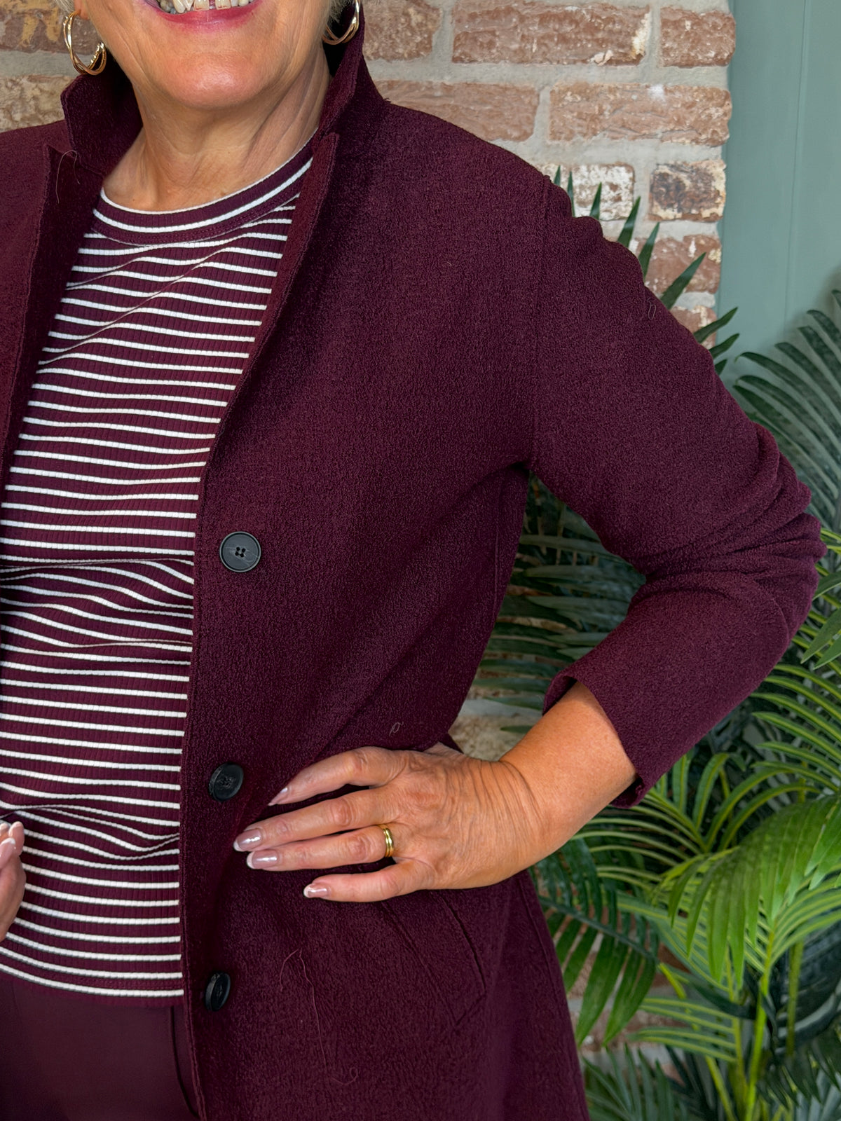 Mayson Boiled coat In bramble berry