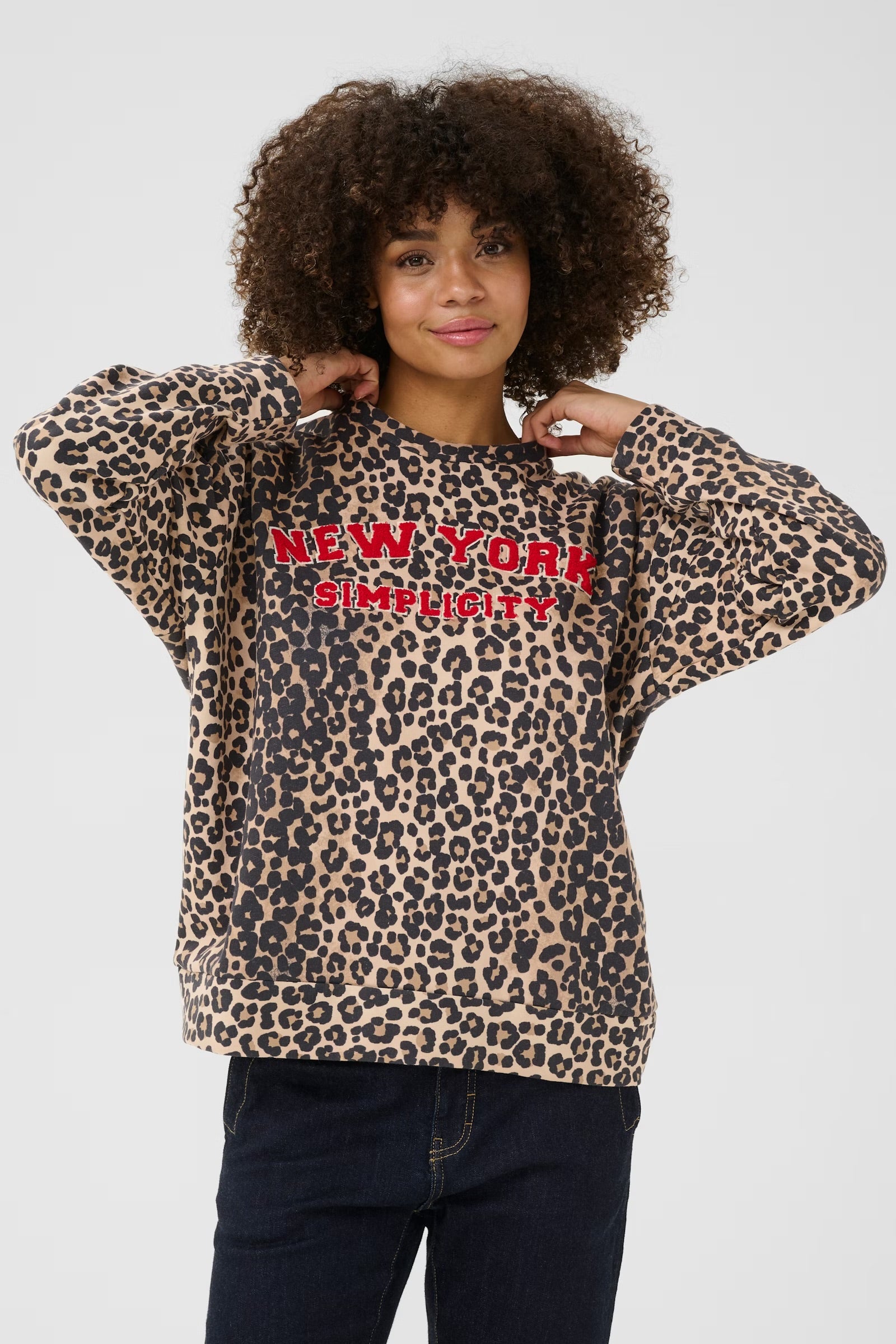 Culture cuchria Charlie sweatshirt In leopard