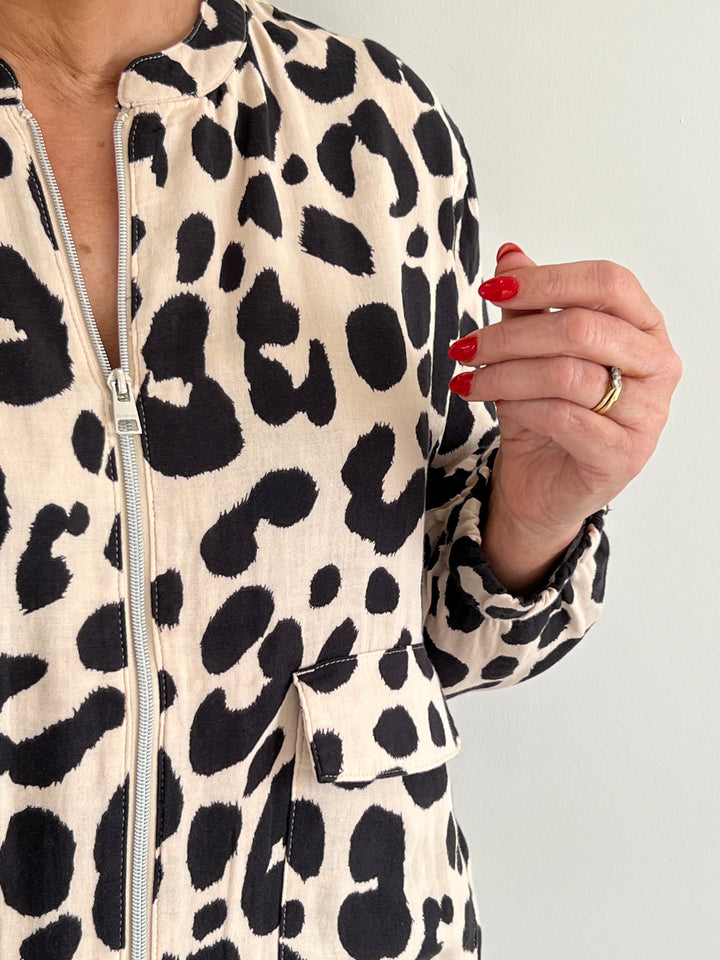 Street One Muslin Jacket In Coastal Beige