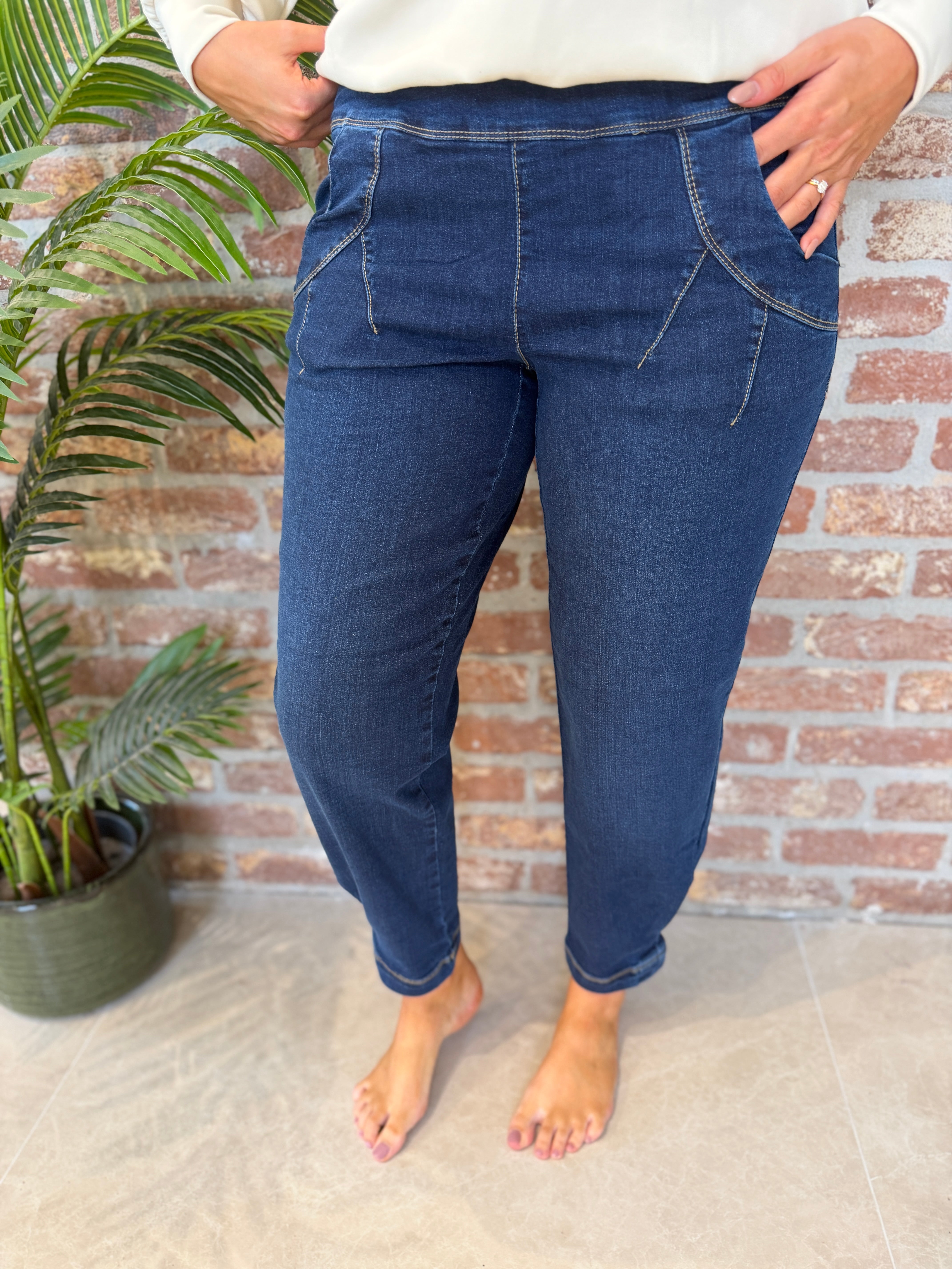 Rachell 7/8 jeans in fjord navy