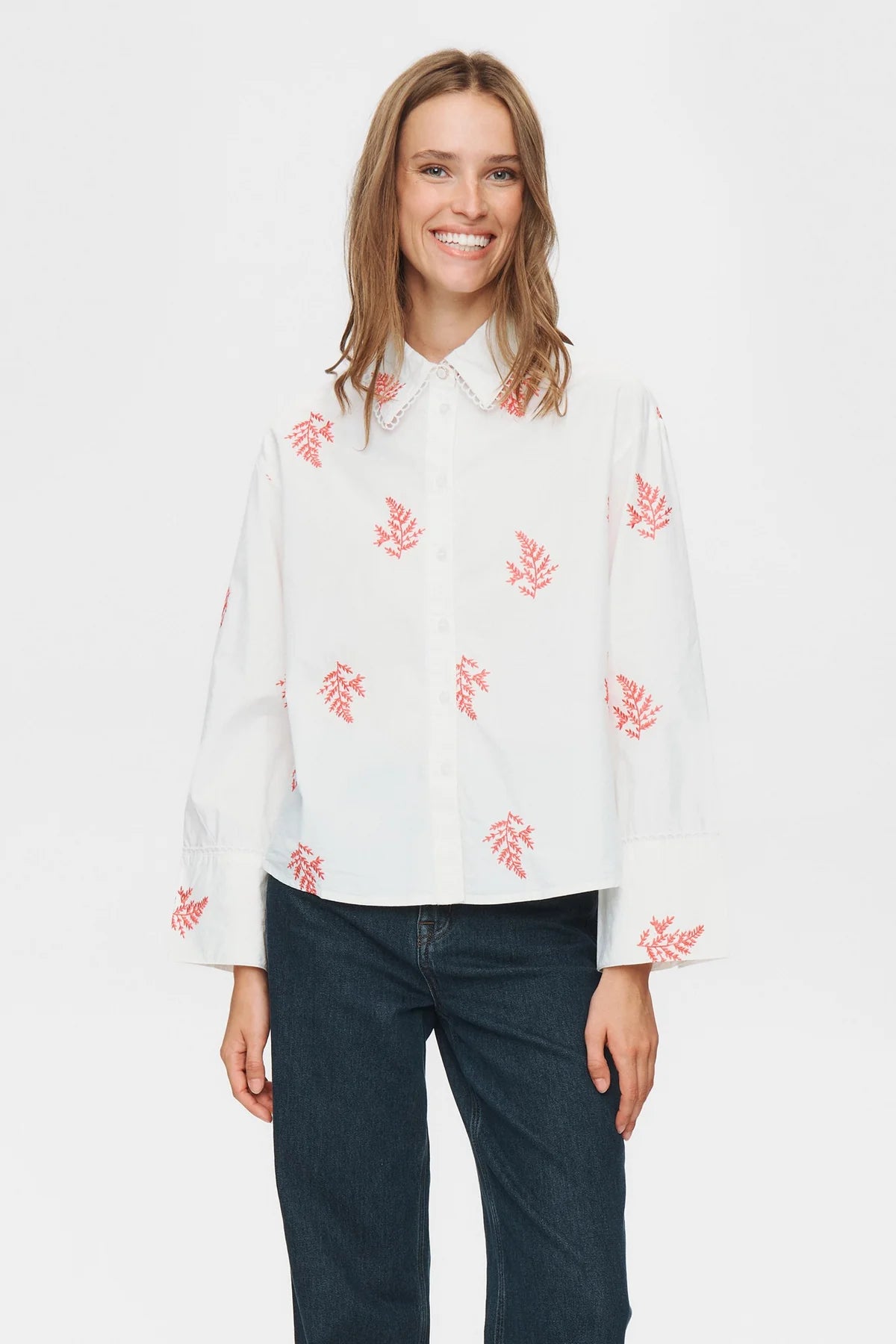 Nümph Nubally Shirt In Pink Lemonade