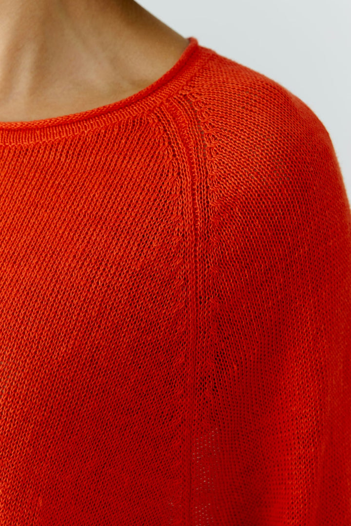 Oui Pure Linen Pullover In Pinciana