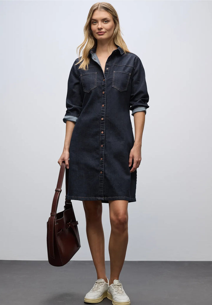 Street One Rinsed Look Denim Dress
