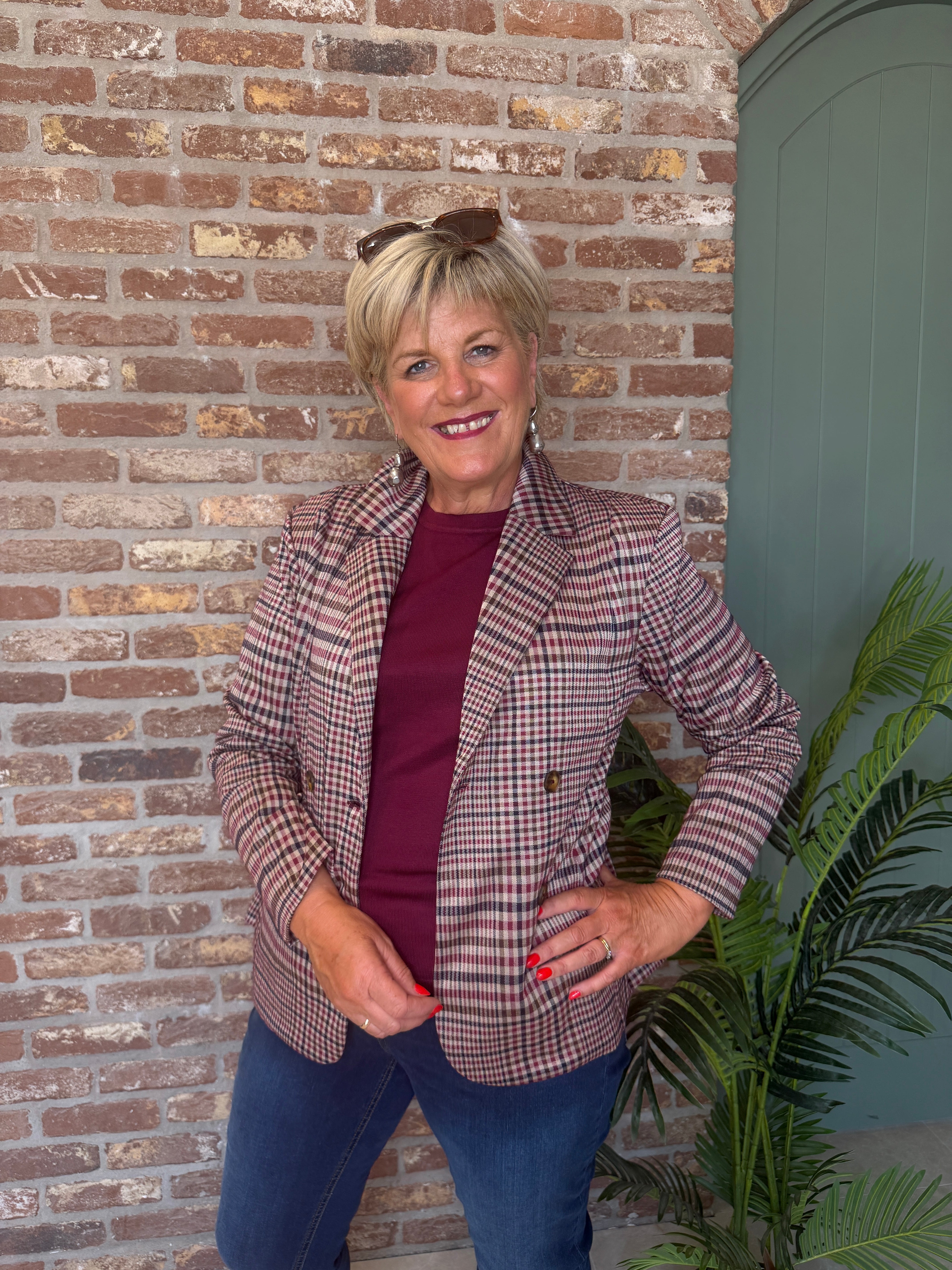 Ichi Ikate Checked Blazer In Multi