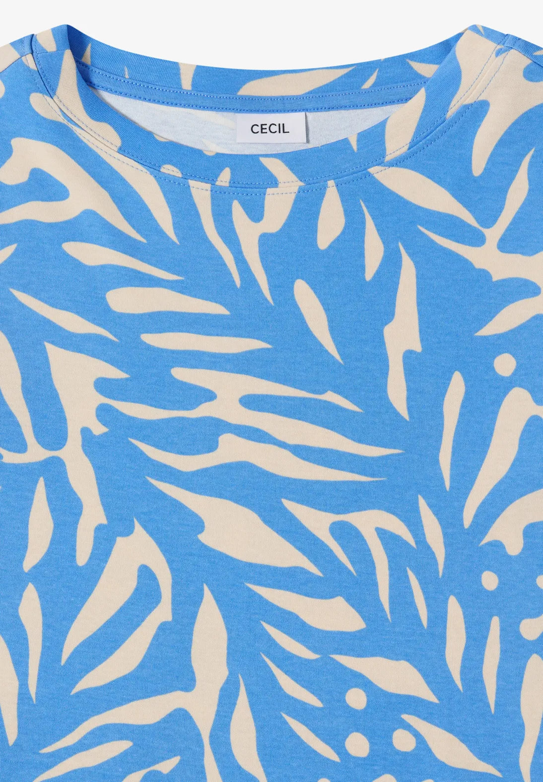 Cecil Two tone Sweatshirt In Fountain Blue