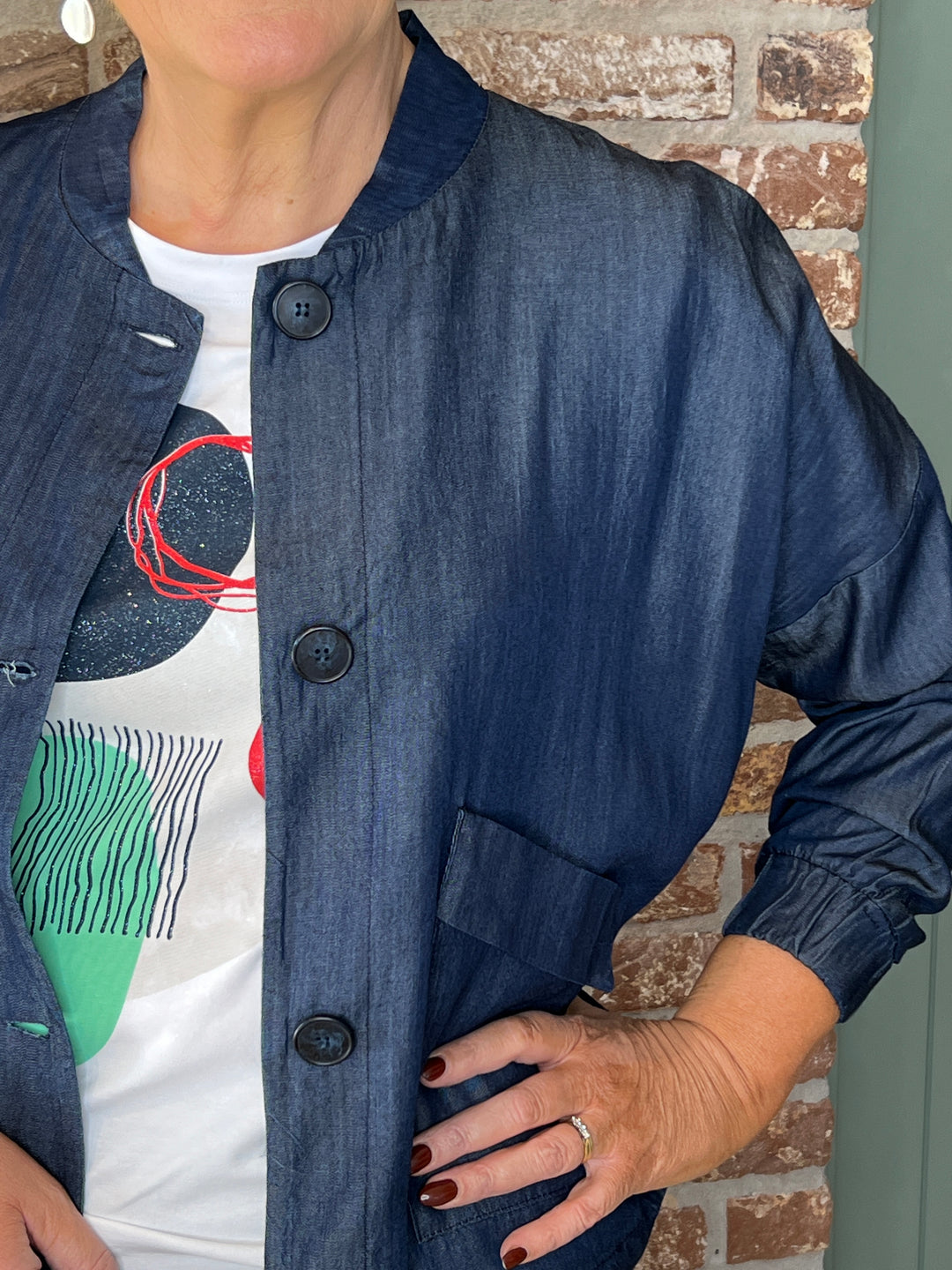 Peruzzi Lux Jean jacket In Denim