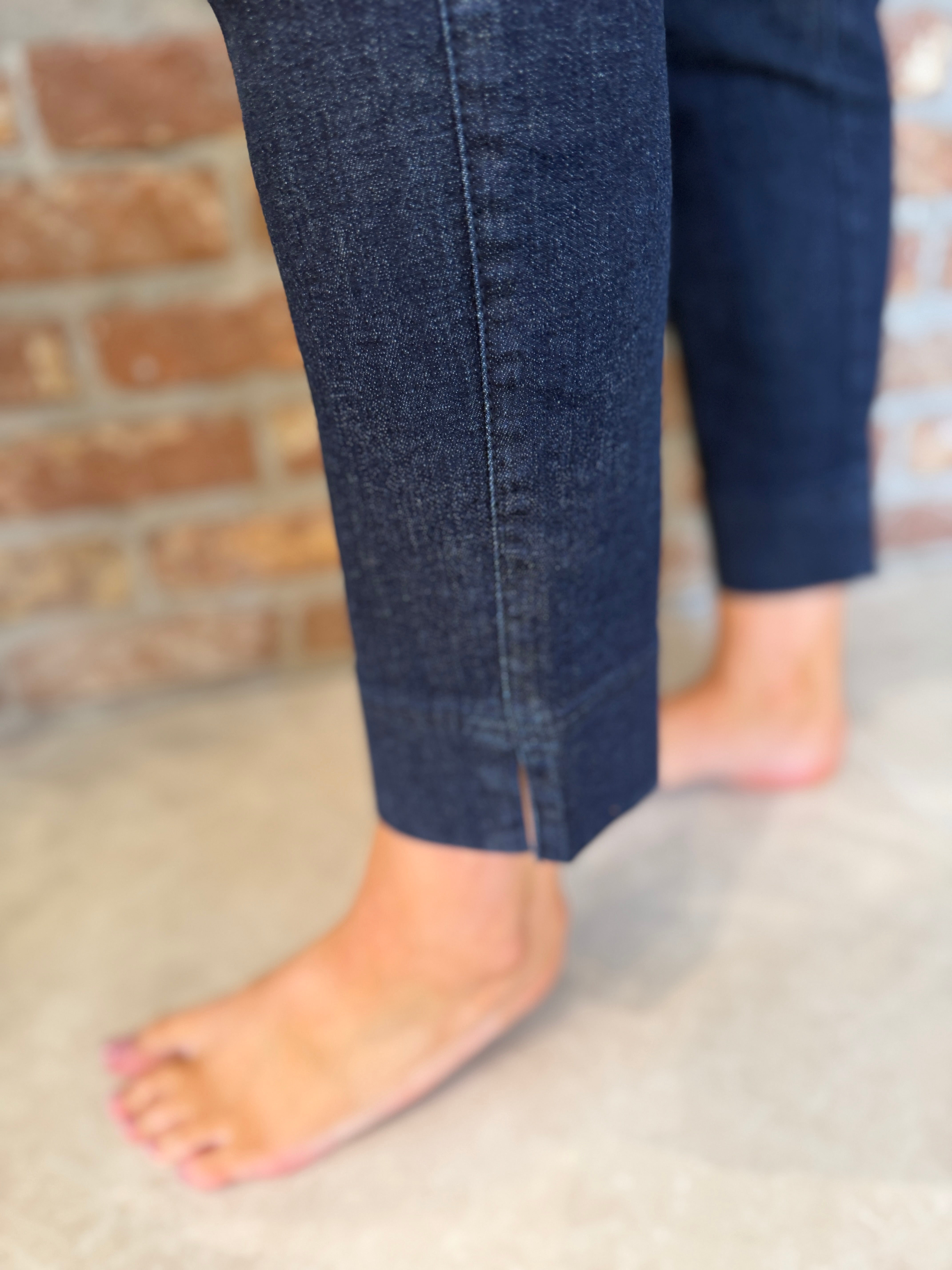 Stehmann Igor Pull on 6/8 Jeans In Dark Eclispe