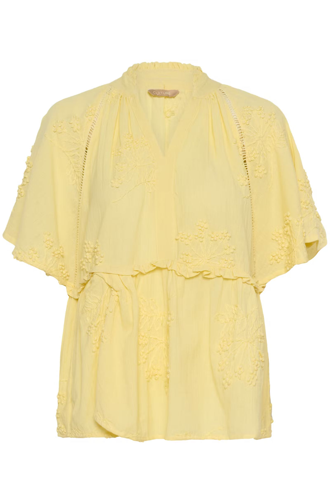 Culture Cujalia Blouse In Lemon Meringue