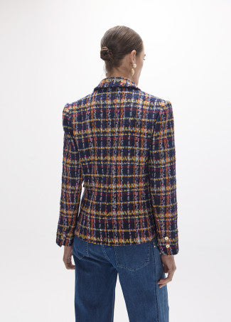 Tweed blazer in multicolour
