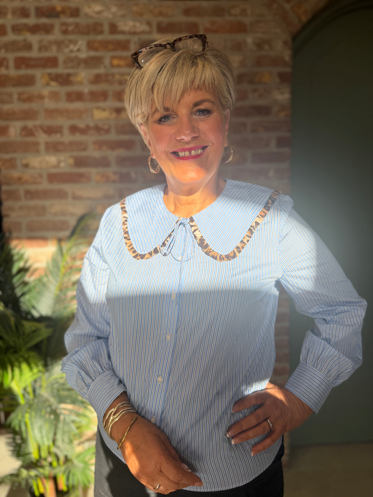 Numayana shirt in azurine