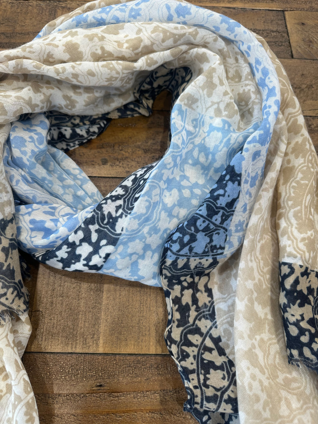 Soya Concept Denezia Scarf In Blue Multi