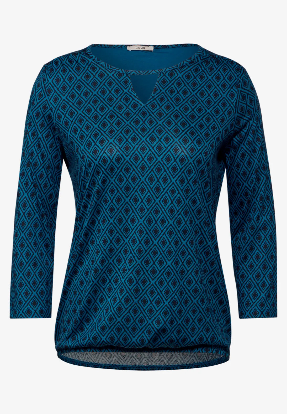 Cecil Cut Out Top In Aqua Blue