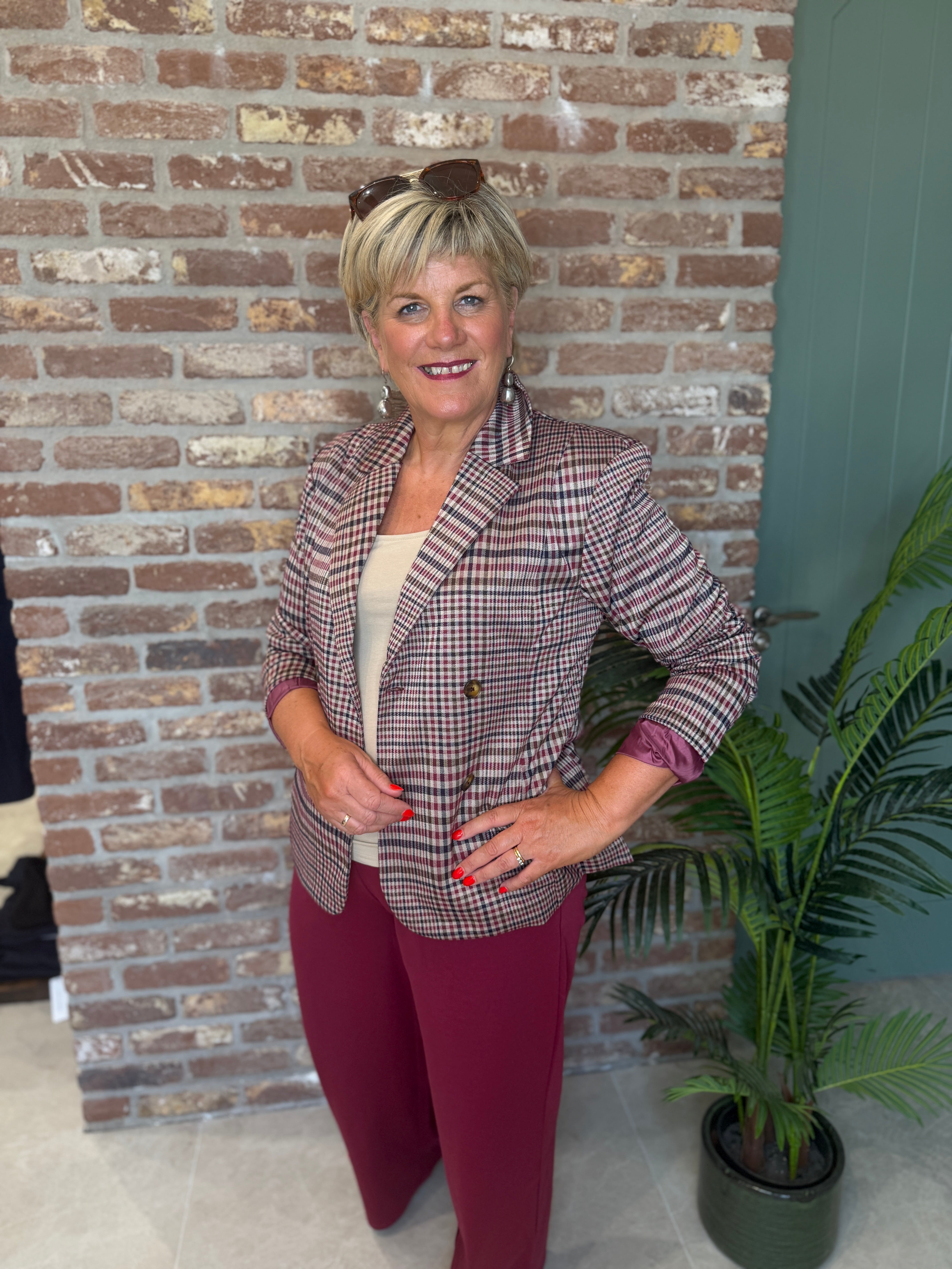 Ichi Ikate Checked Blazer In Multi