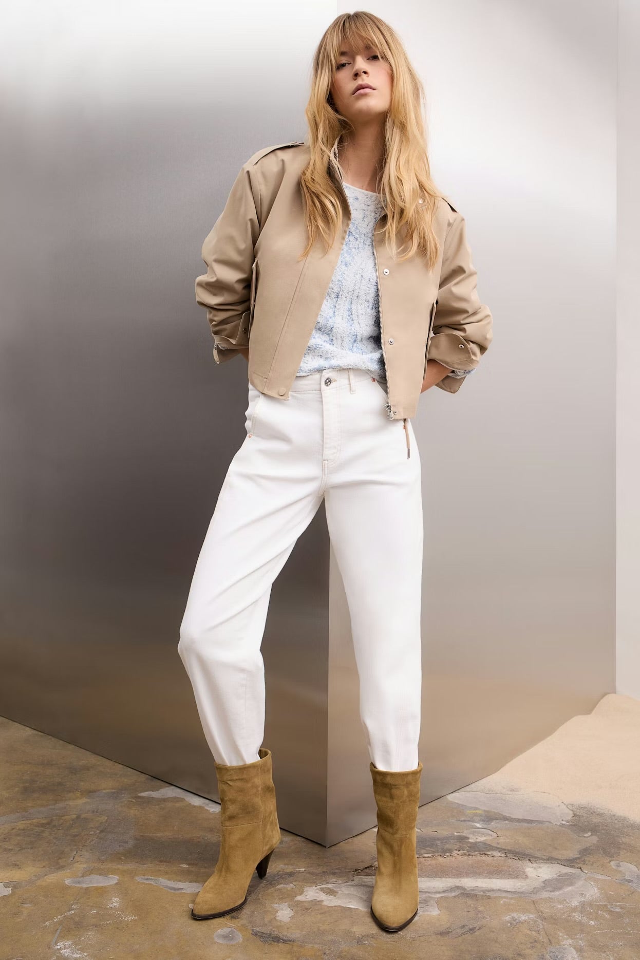 Oui Jeans In Cloud dancer