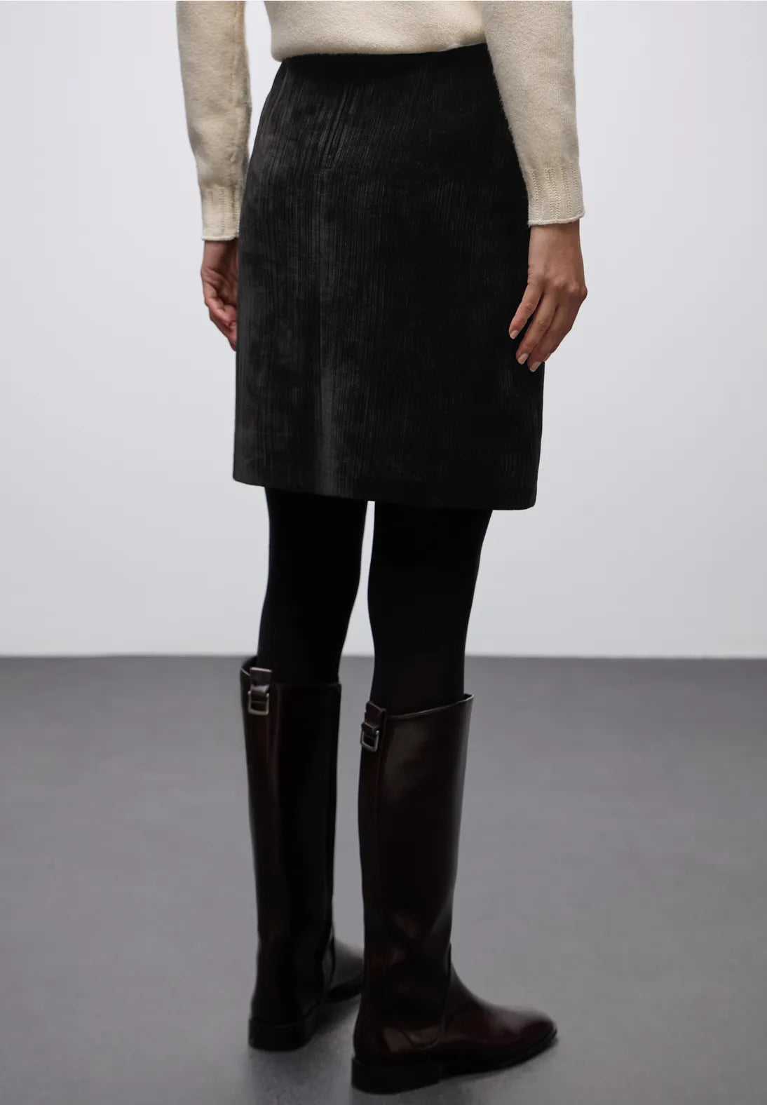 Street One Chenille Skirt In Black