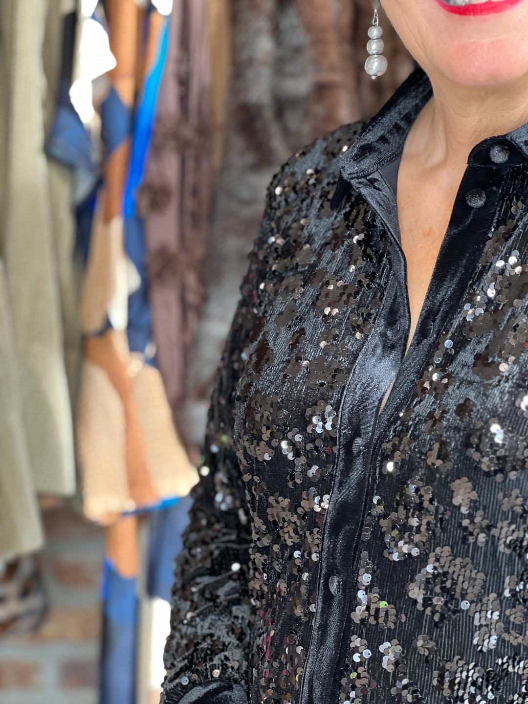 Nümph Nukimsi Sparkle Shirt In Black