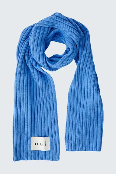 Oui Shawl Scarf In Blue