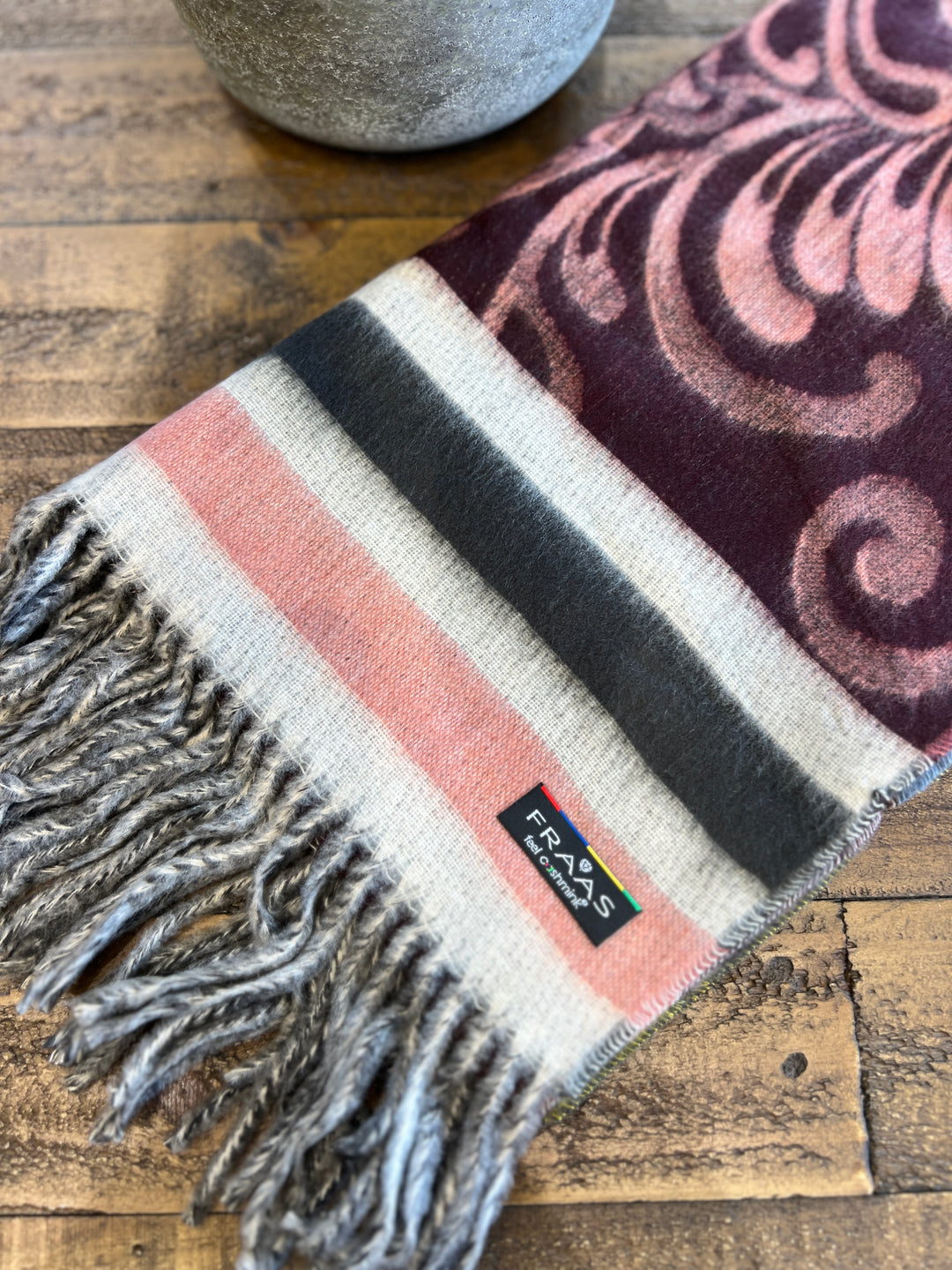 Cashmink Paisley Patterned Scarf In Multicoloured