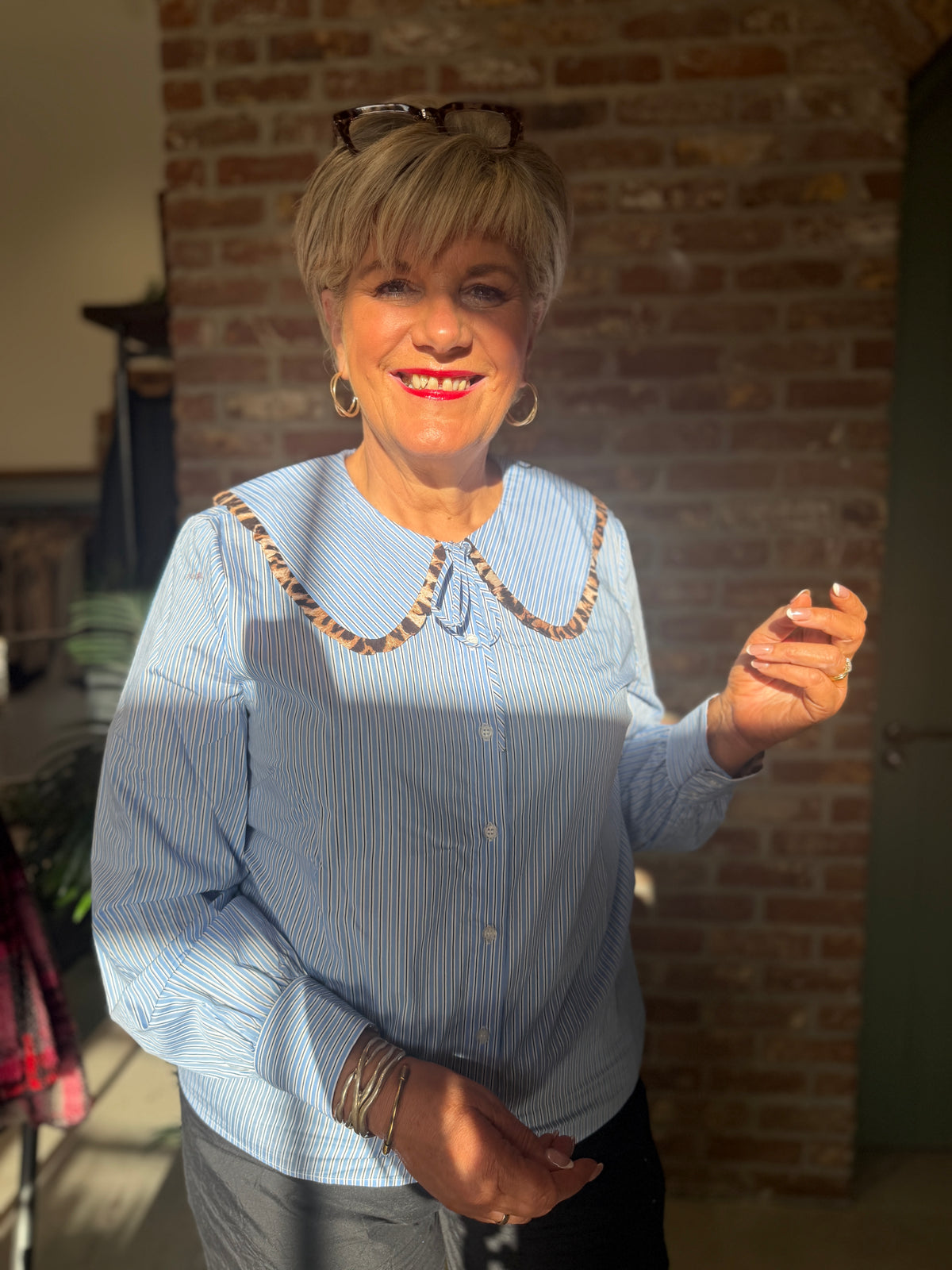 Numayana shirt in azurine