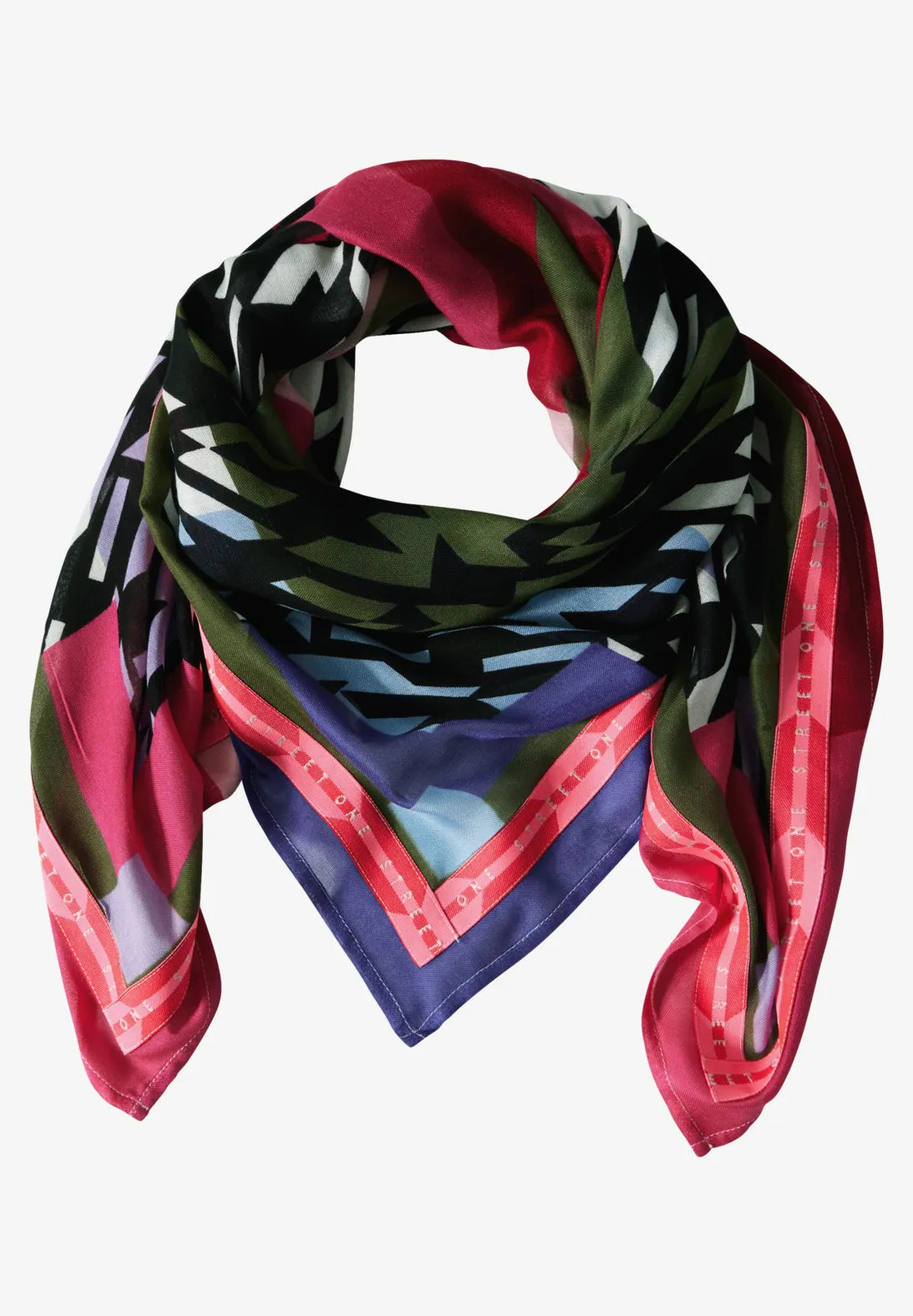 Street One Patterned Scarf In Multicoloured