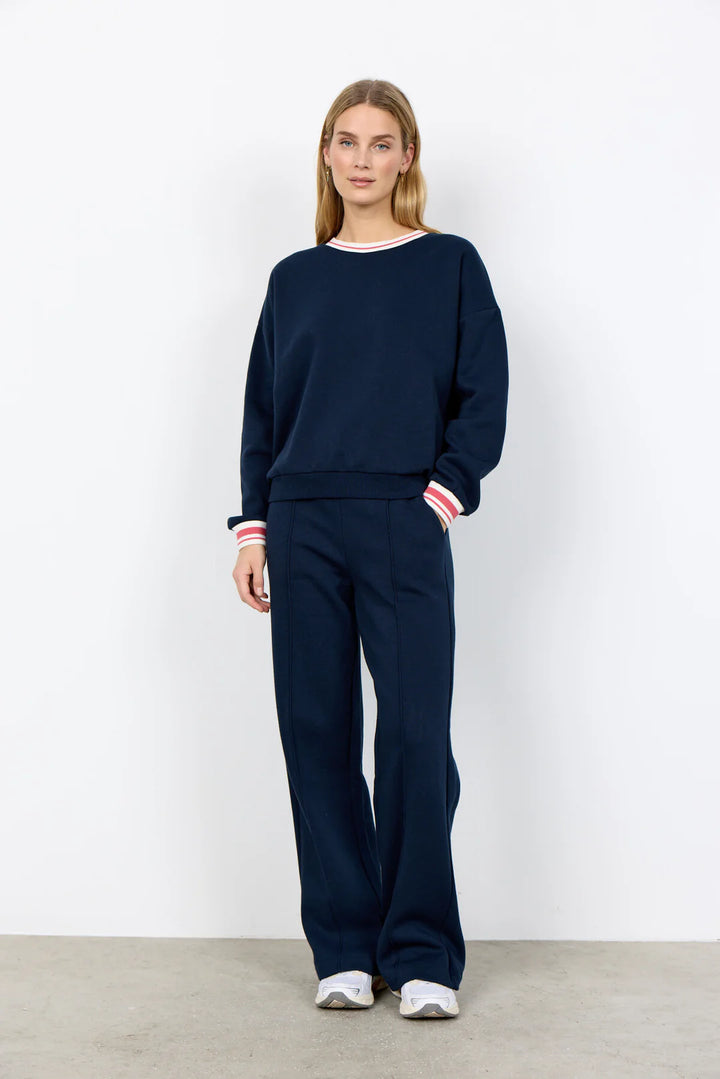 Soya Concept Angelin Sweatshirt In Navy
