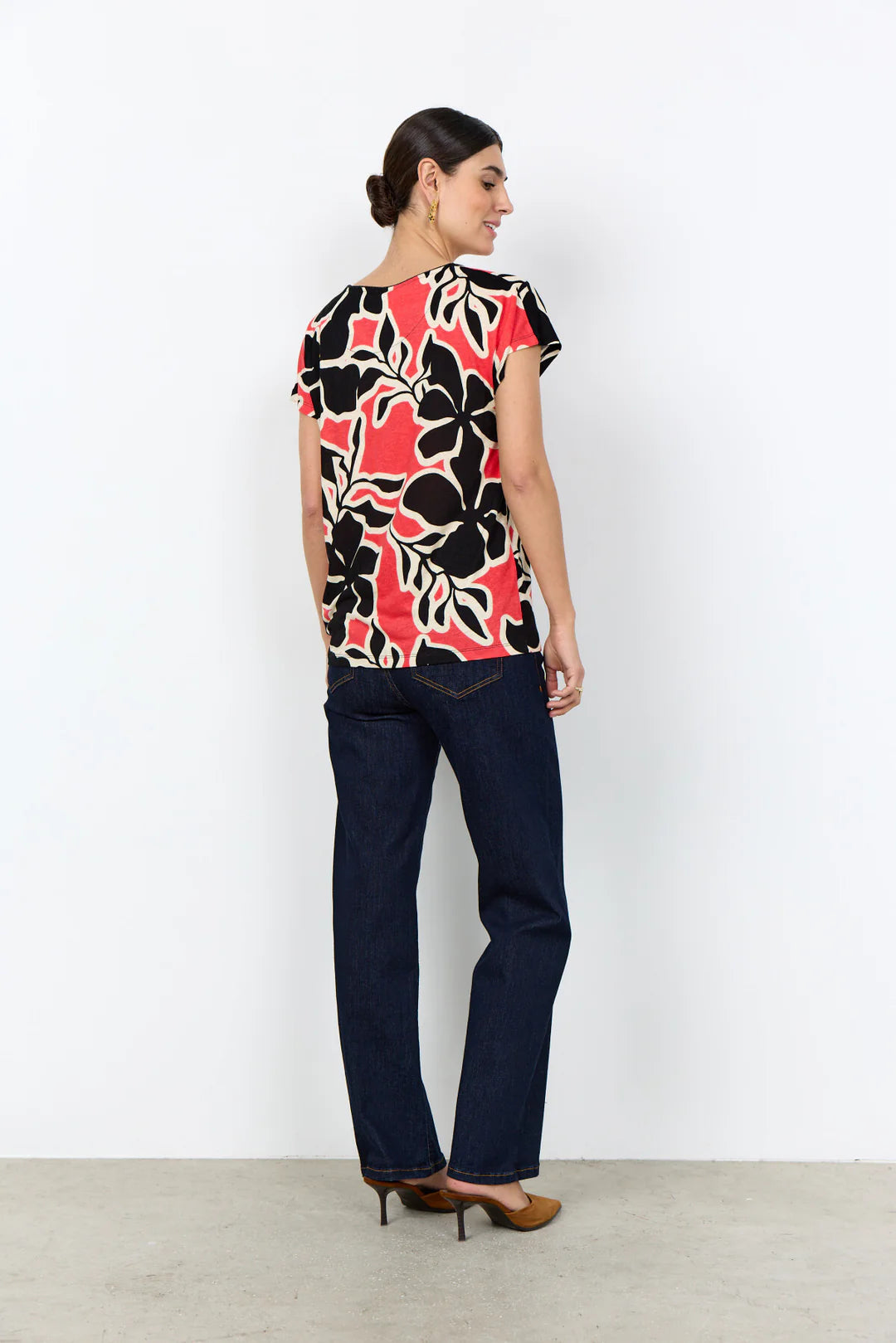 Soya Concept Fiola T-shirt In Red Multi