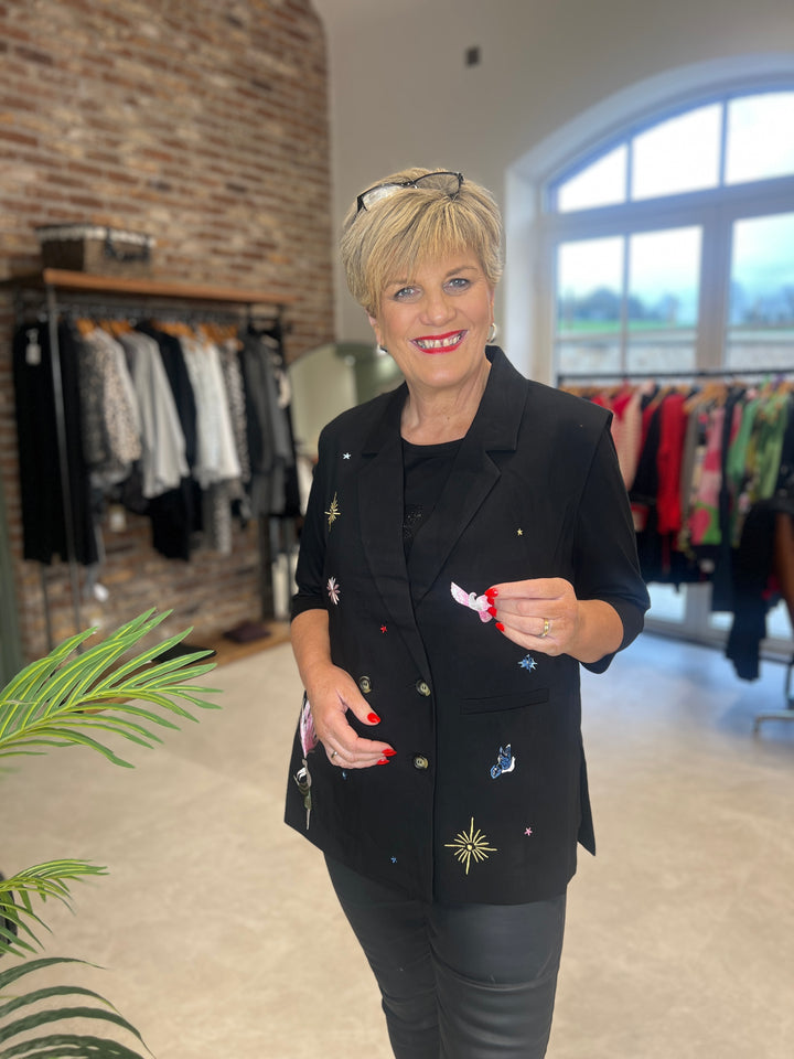 Nümph Nualmut Long Vest In Caviar