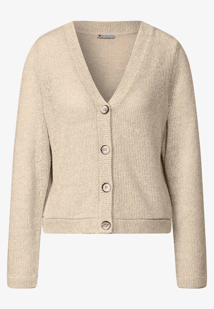 Street One Summer Knit Cardigan In Moonstone
