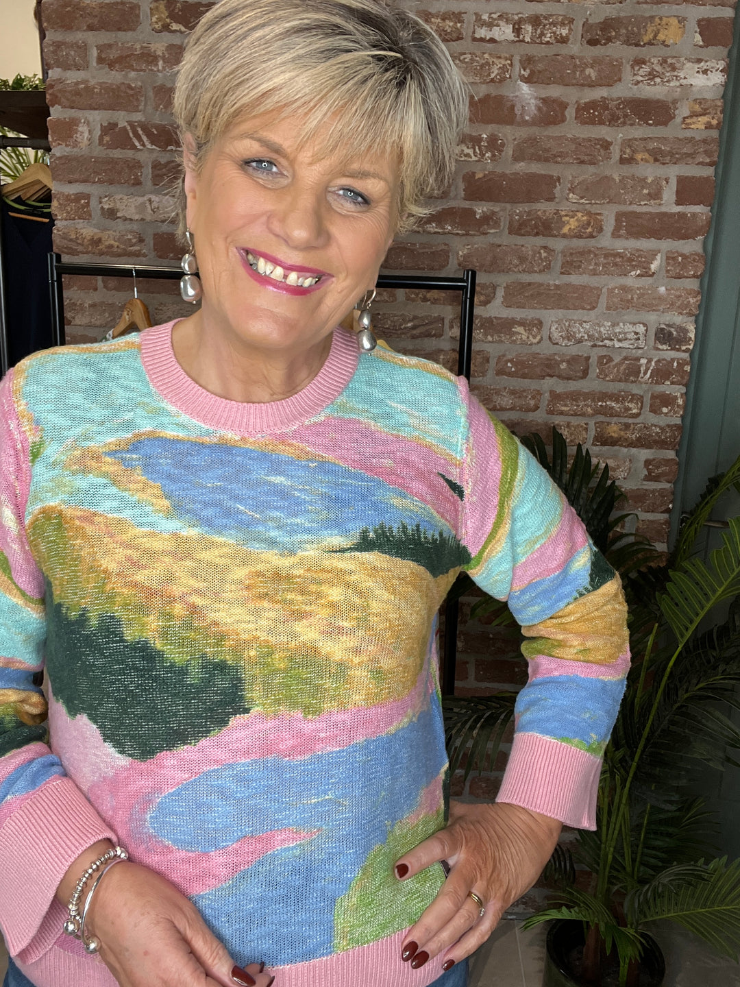 Nümph Numeadow Pullover In Peony