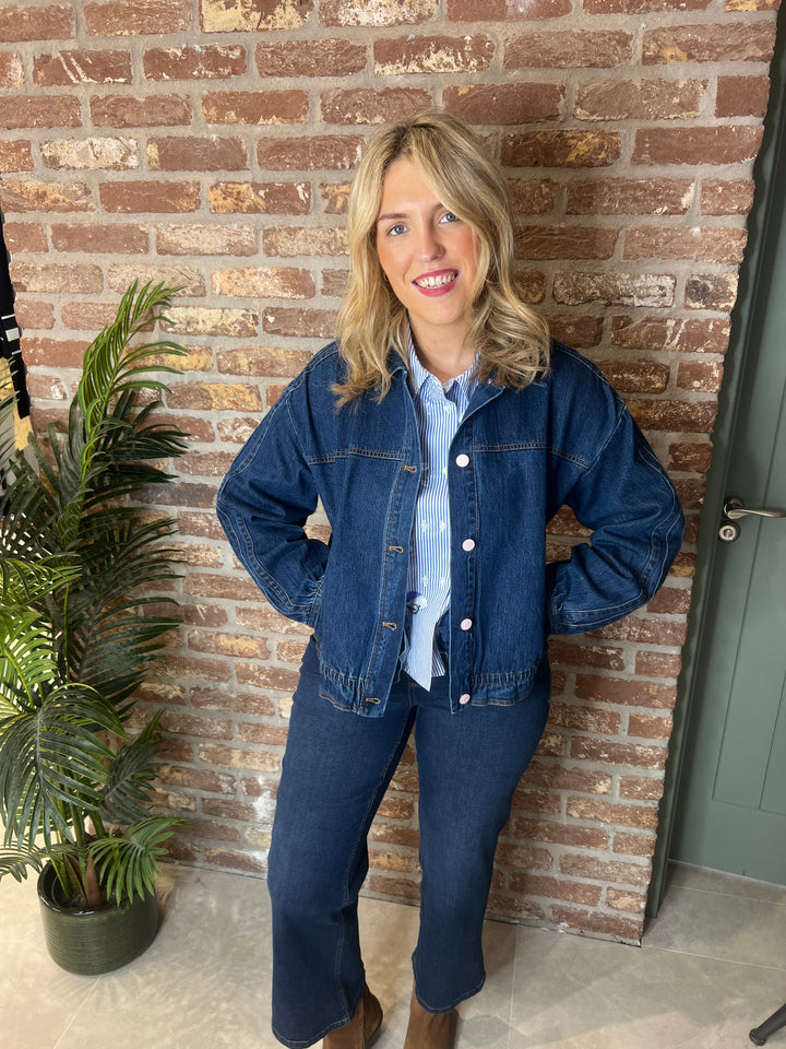 Nümph Nuaddison Denim Jacket In Medium Blue
