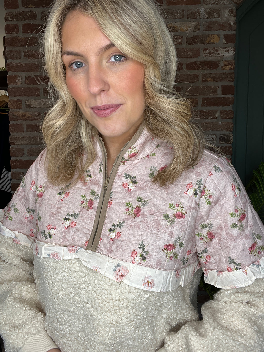 Culture Floral Fleece In Pink Multi