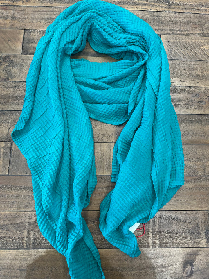Street One Pleated Scarf In Green