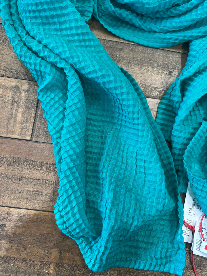 Street One Pleated Scarf In Green