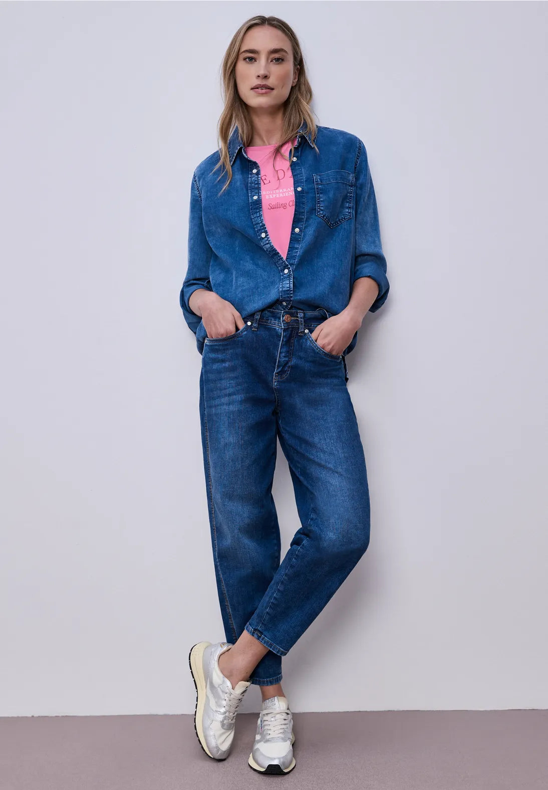 Street One printed t-shirt In pink