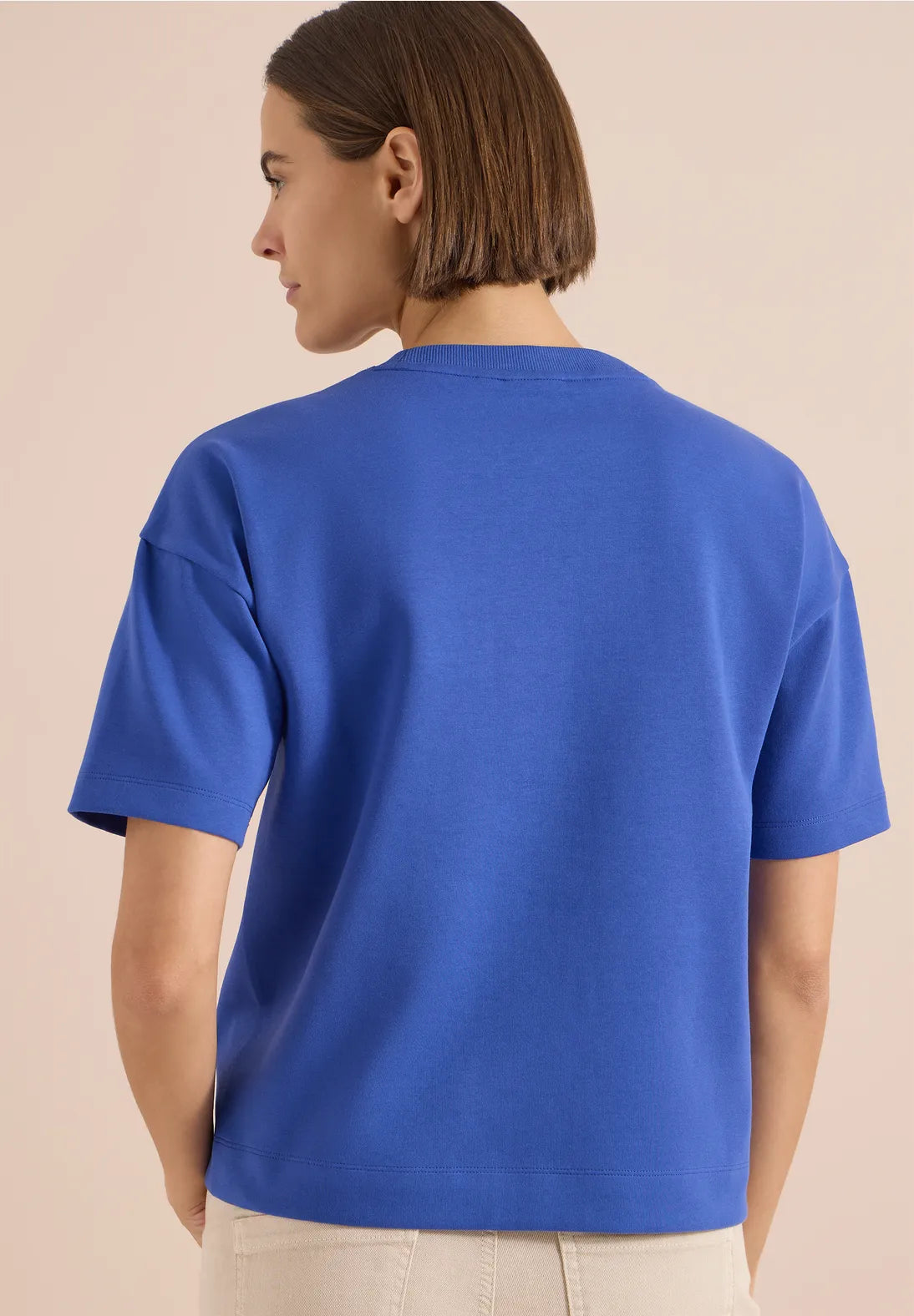 Cecil Sweatshirt With Embroidery In deep river blue