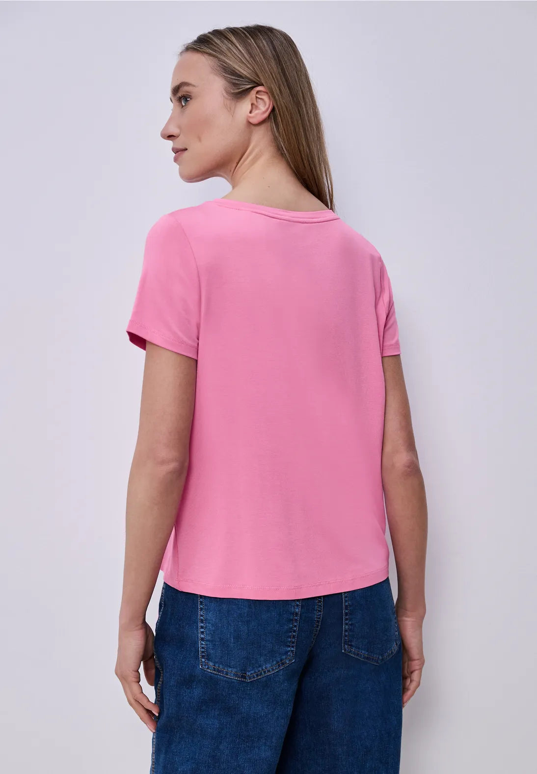 Street One printed t-shirt In pink