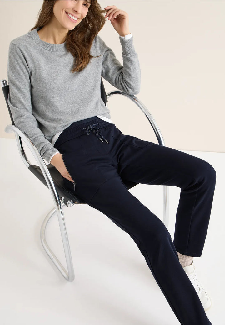 Cecil Tracey Trousers In Navy