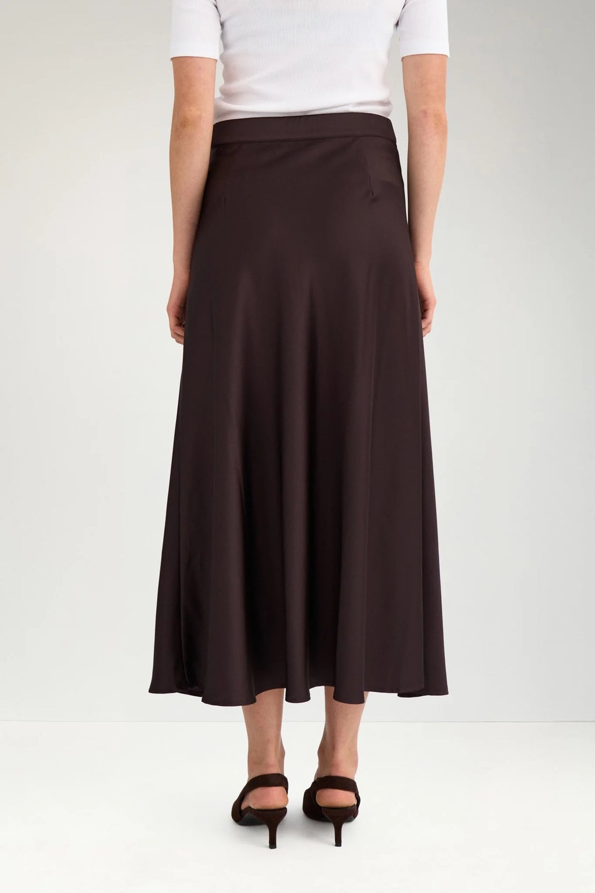 Nuamelia skirt in chocolate plum