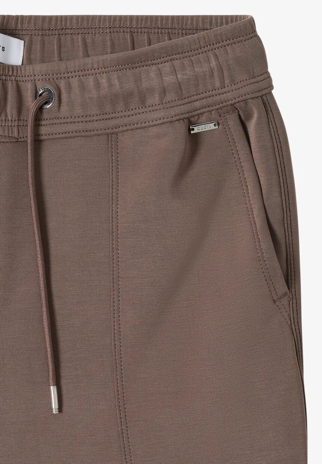 Cecil Tracey Silk Trousers In Urban Taupe