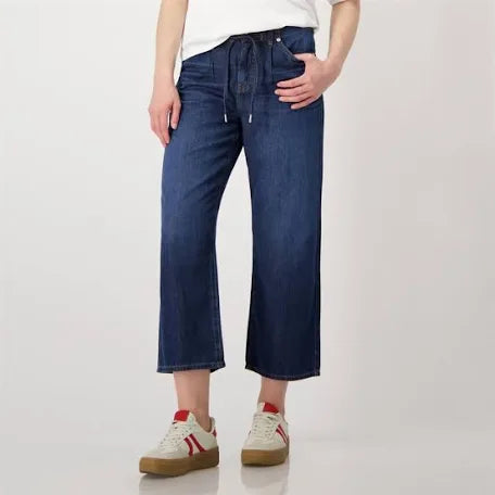 Monari Culotte Jeans In Dark Blue