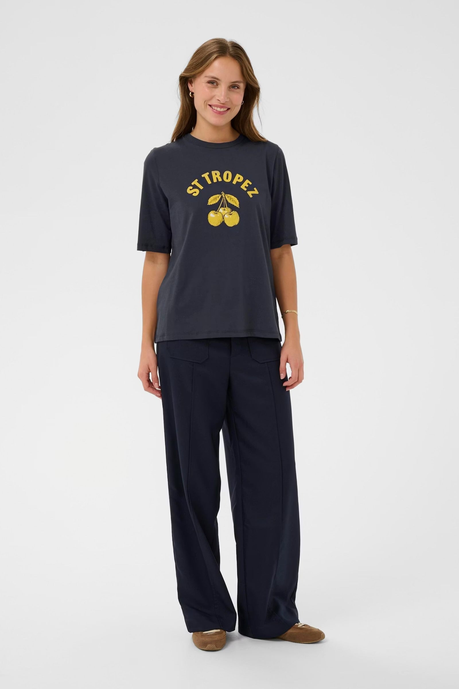 Saint Tropez Lemon T-shirt In night sky