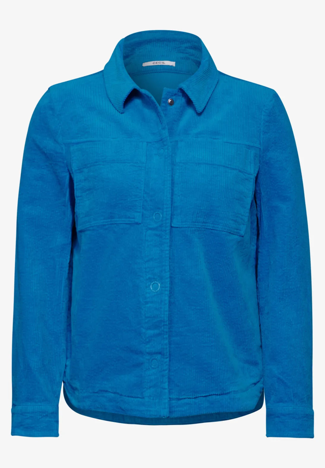 Cecil Cord Jacket In Dynamic Aqua Blue