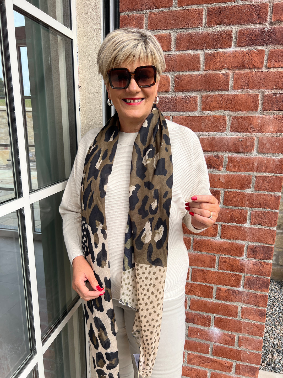 Soya Concept Shada Scarf In Olive