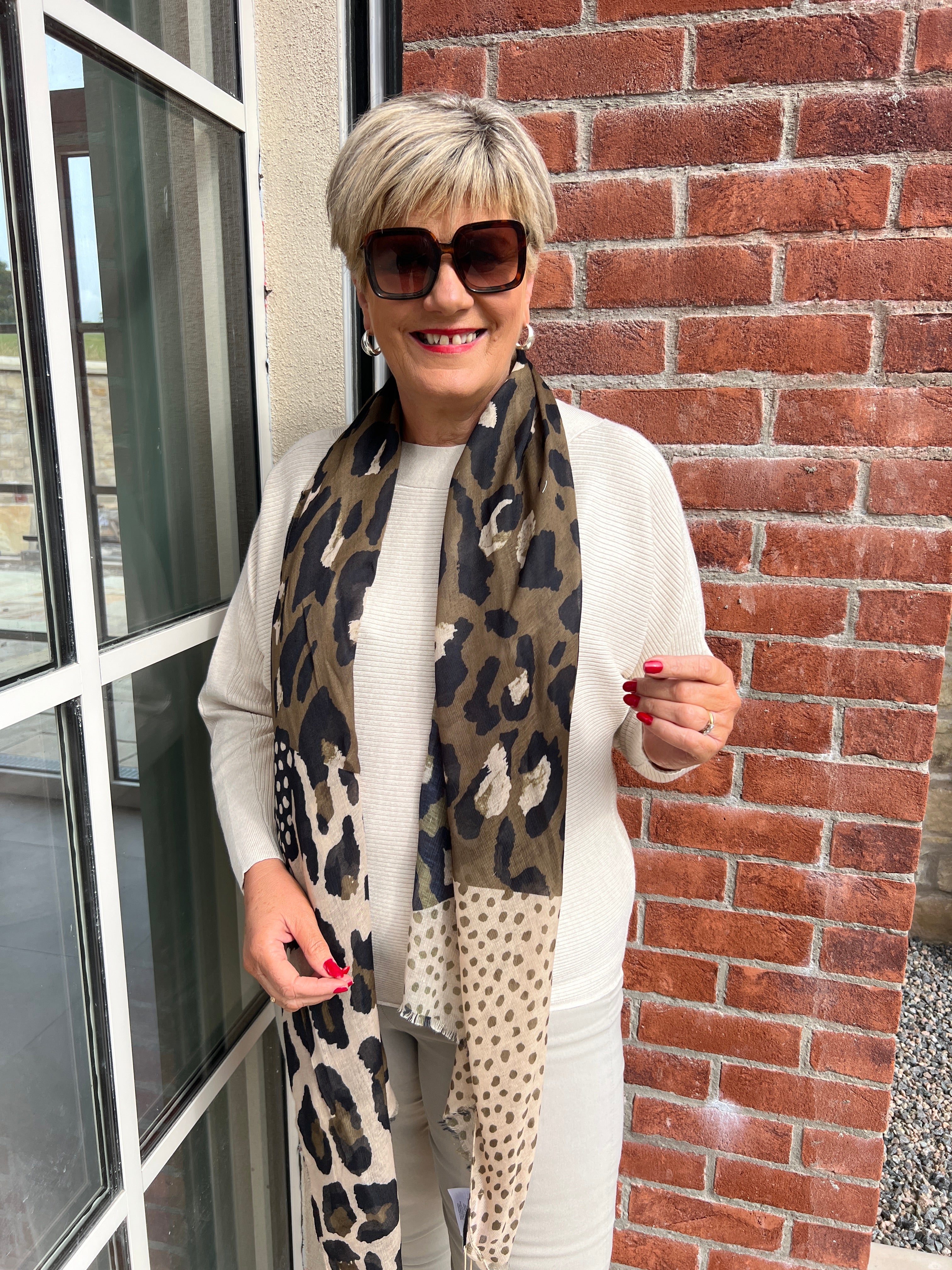 Soya Concept Shada Scarf In Olive