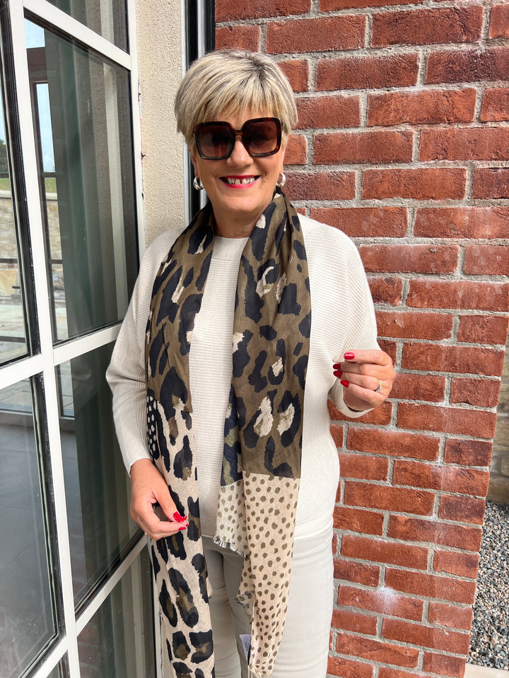 Soya Concept Shada Scarf In Olive