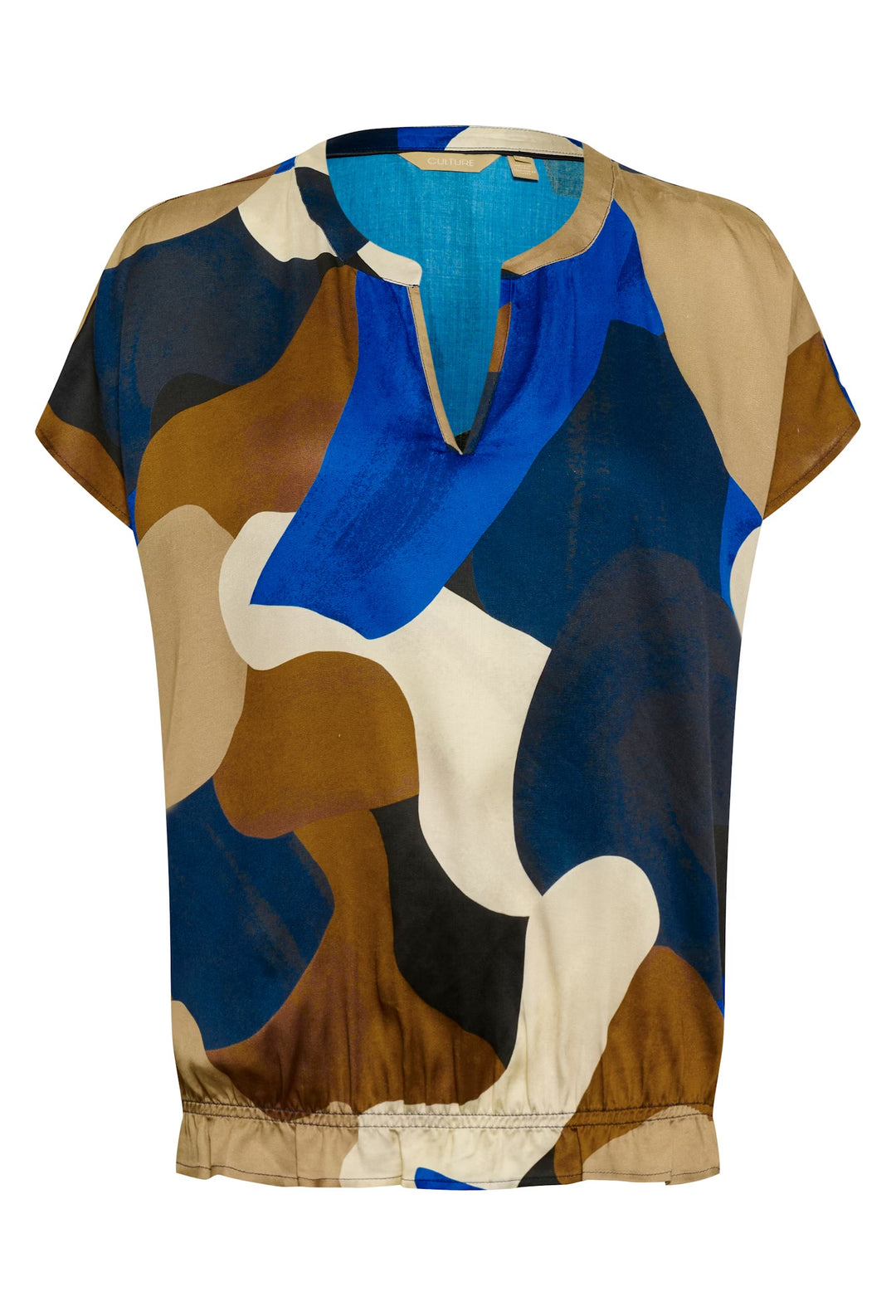 Culture Cudana Blouse In Blue & Brown