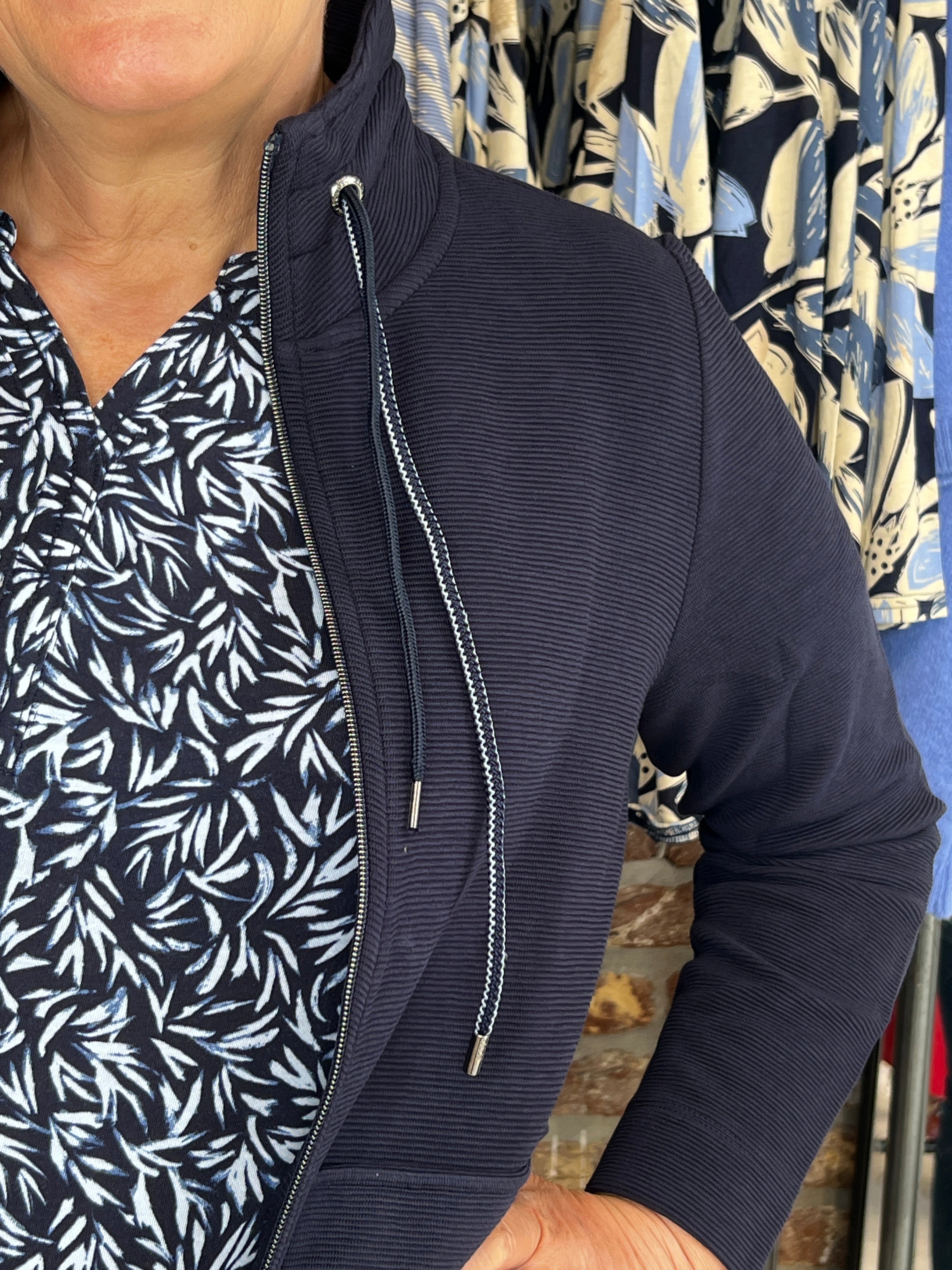 Cecil Ottoman Jacket In Navy
