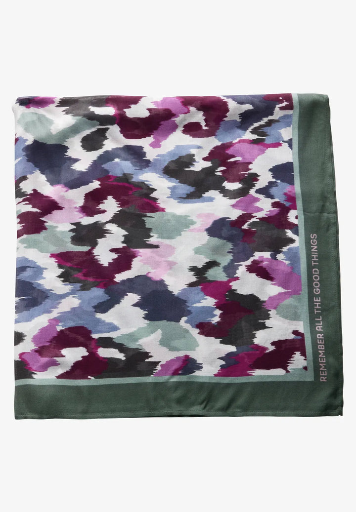 Cecil Printed Cloth Scarf In Vanilla White