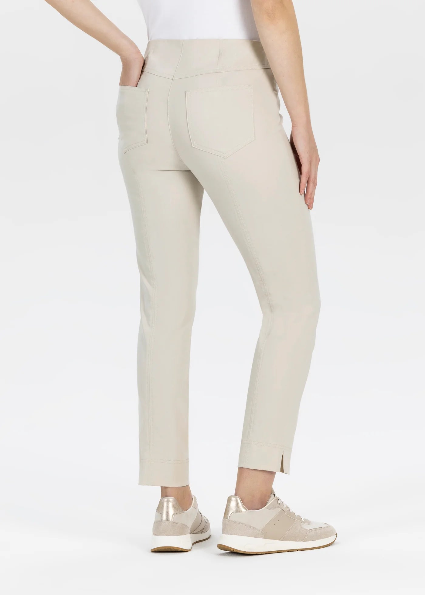 Stehmann Igor 7/8 Pull On Trousers In Stone